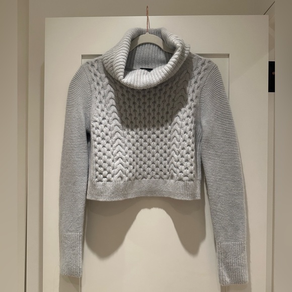 Club Monaco Crop Turtleneck Sweater - Picture 1 of 4